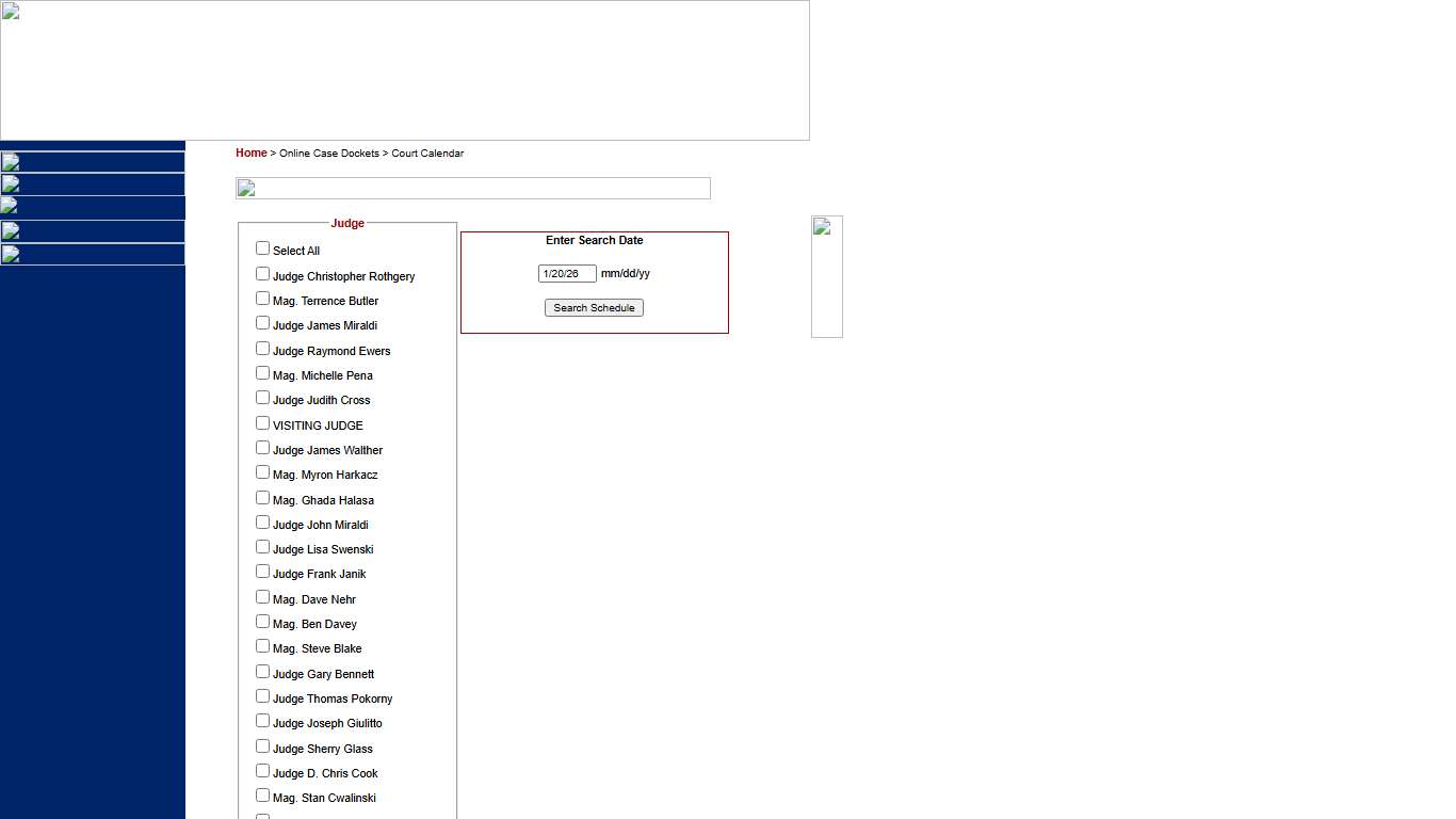 Lorain County Court Of Common Pleas | Court Calendar
